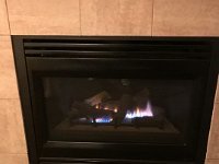Summer Vacation 2018-175  Fireplace Number 2 in our room in Cape Kiwanda
